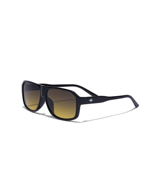 THE EXECUTIVE - POLISHED BLACK / AMBER FADE POLARISED