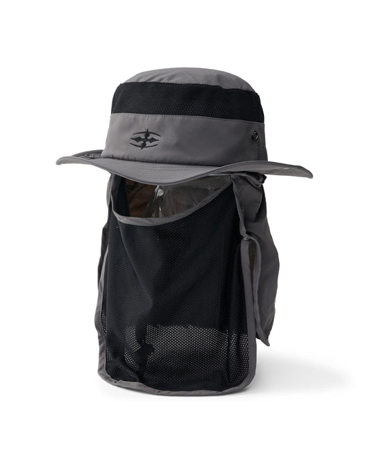 SYMBOL WIDE-BRIM CONVERTIBLE HAT - GREY STEALTH