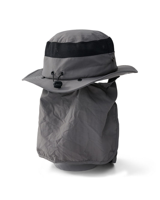 SYMBOL WIDE-BRIM CONVERTIBLE HAT - GREY STEALTH