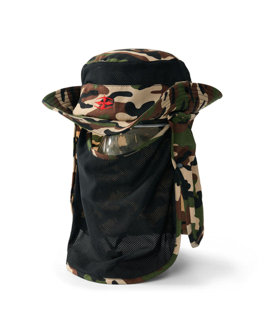 SYMBOL WIDE-BRIM CONVERTIBLE HAT - MILITARY GREEN