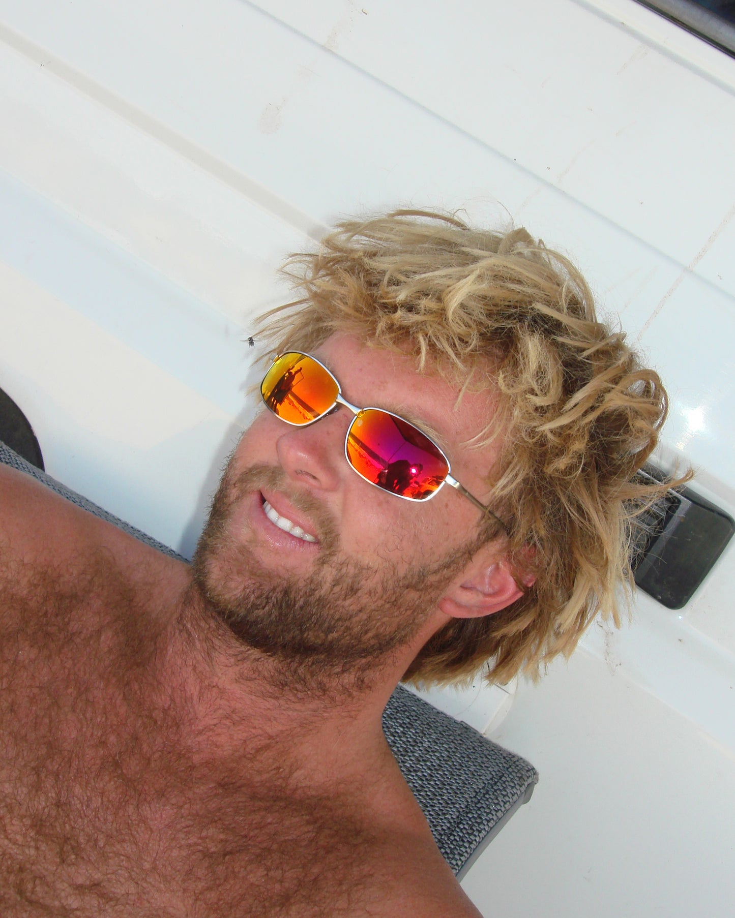 CALIFORNICATION - POLISHED GUNMETAL / BLUE REFLECTIVE