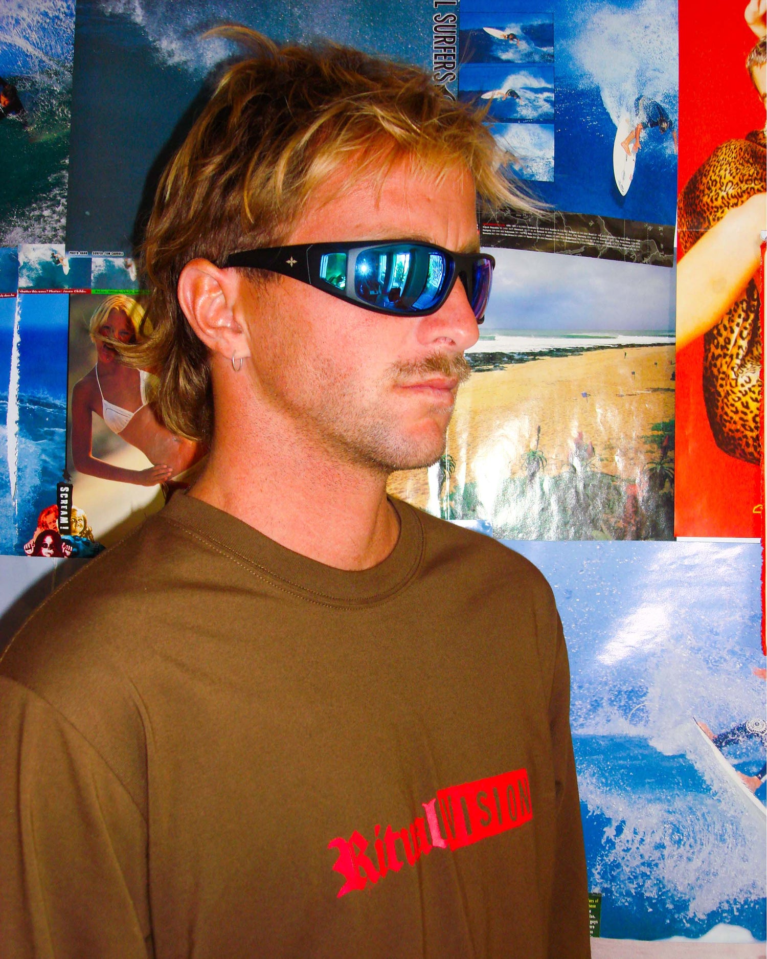 DRAGSTER - MATTE BLACK / BLUE REFLECTIVE POLARISED