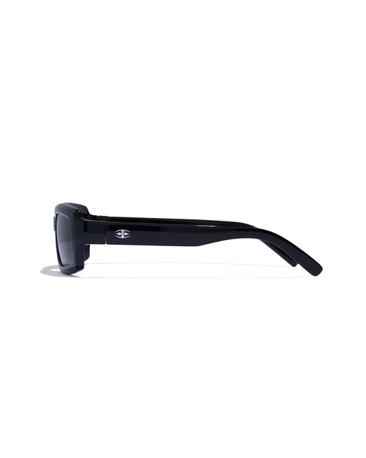 INTERCEPTOR - POLISHED BLACK / BLACK POLARISED