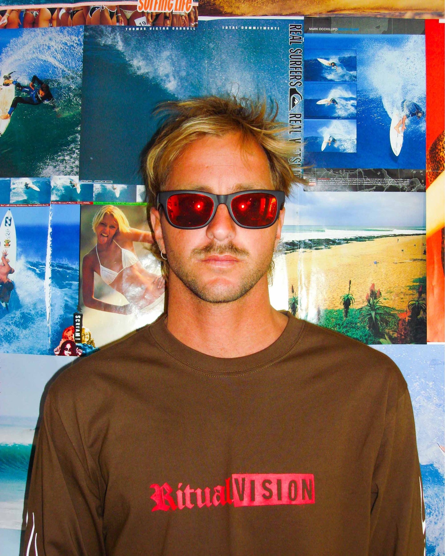 BAD HABIT  - MATTE BLACK / ORANGE REFLECTIVE POLARISED