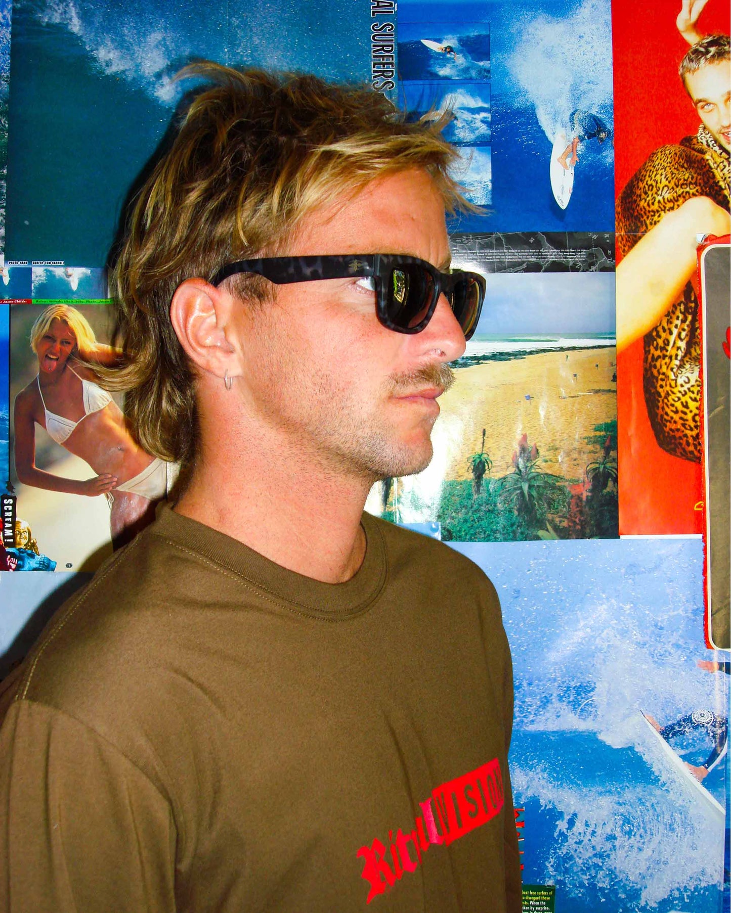 BAD HABIT  - MATTE SMOKEY TORTOISE / GREEN POLARISED