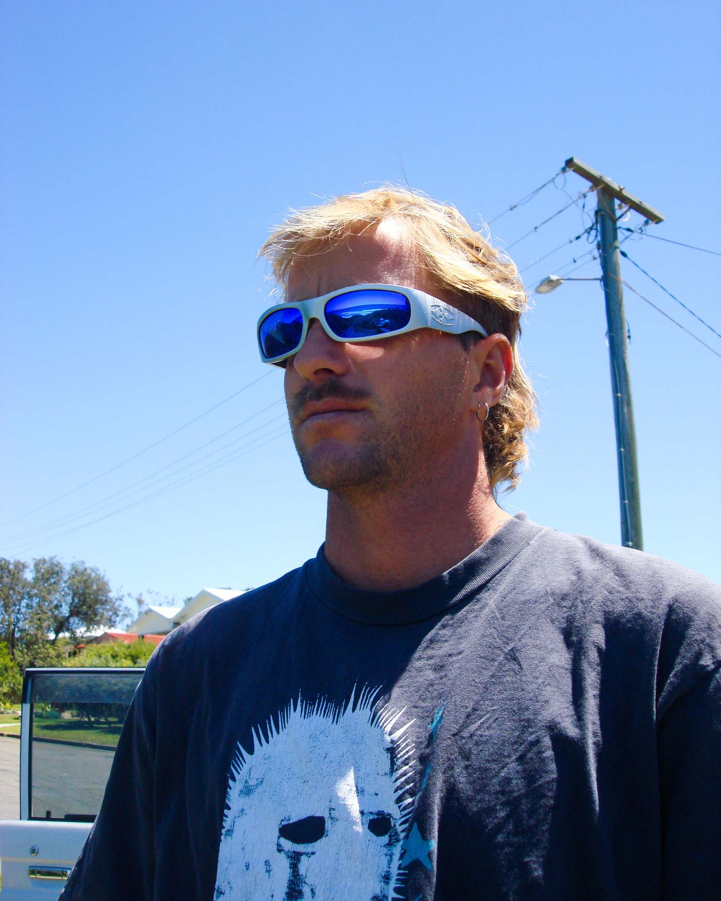 PARASITE - MATTE CHROME / BLUE REFLECTIVE POLARISED