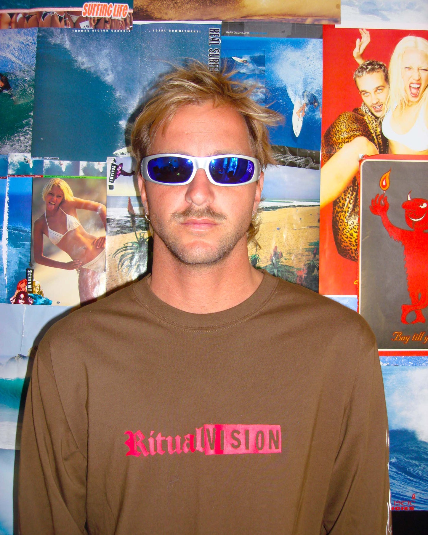 PARASITE - MATTE CHROME / BLUE REFLECTIVE POLARISED