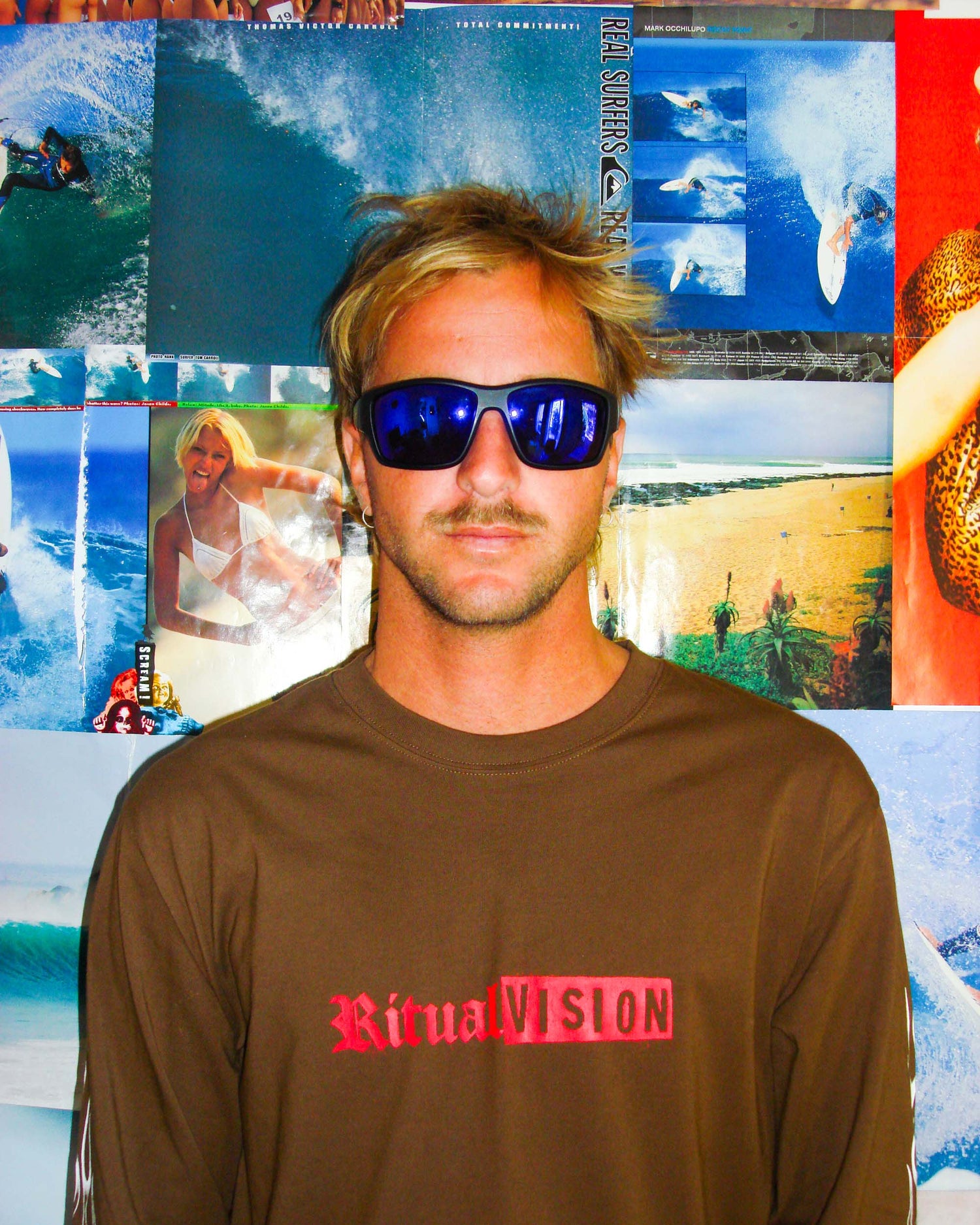 THE DECLINE - MATTE BLACK / BLUE REFLECTIVE POLARISED