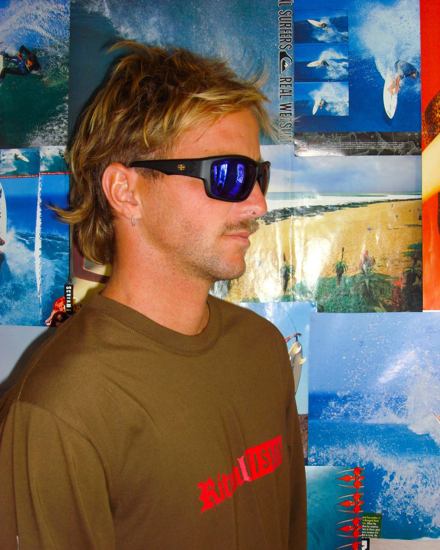 THE DECLINE - MATTE BLACK / BLUE REFLECTIVE POLARISED