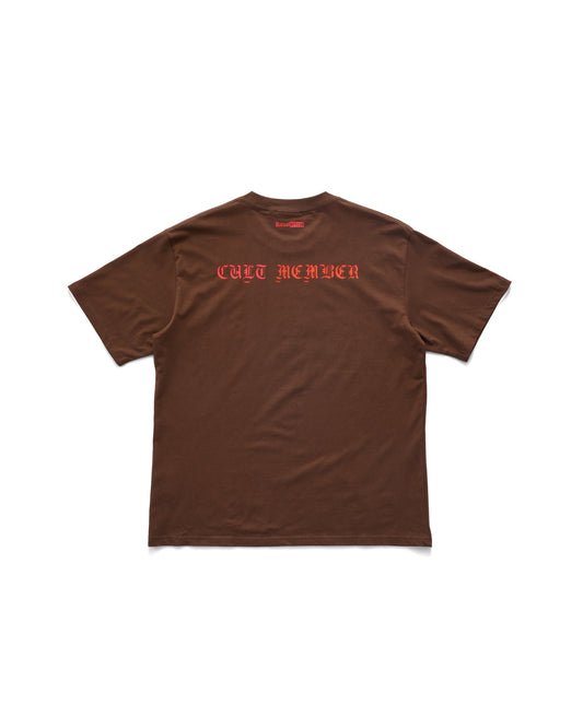 SYMBOL CORE TEE - BROWN
