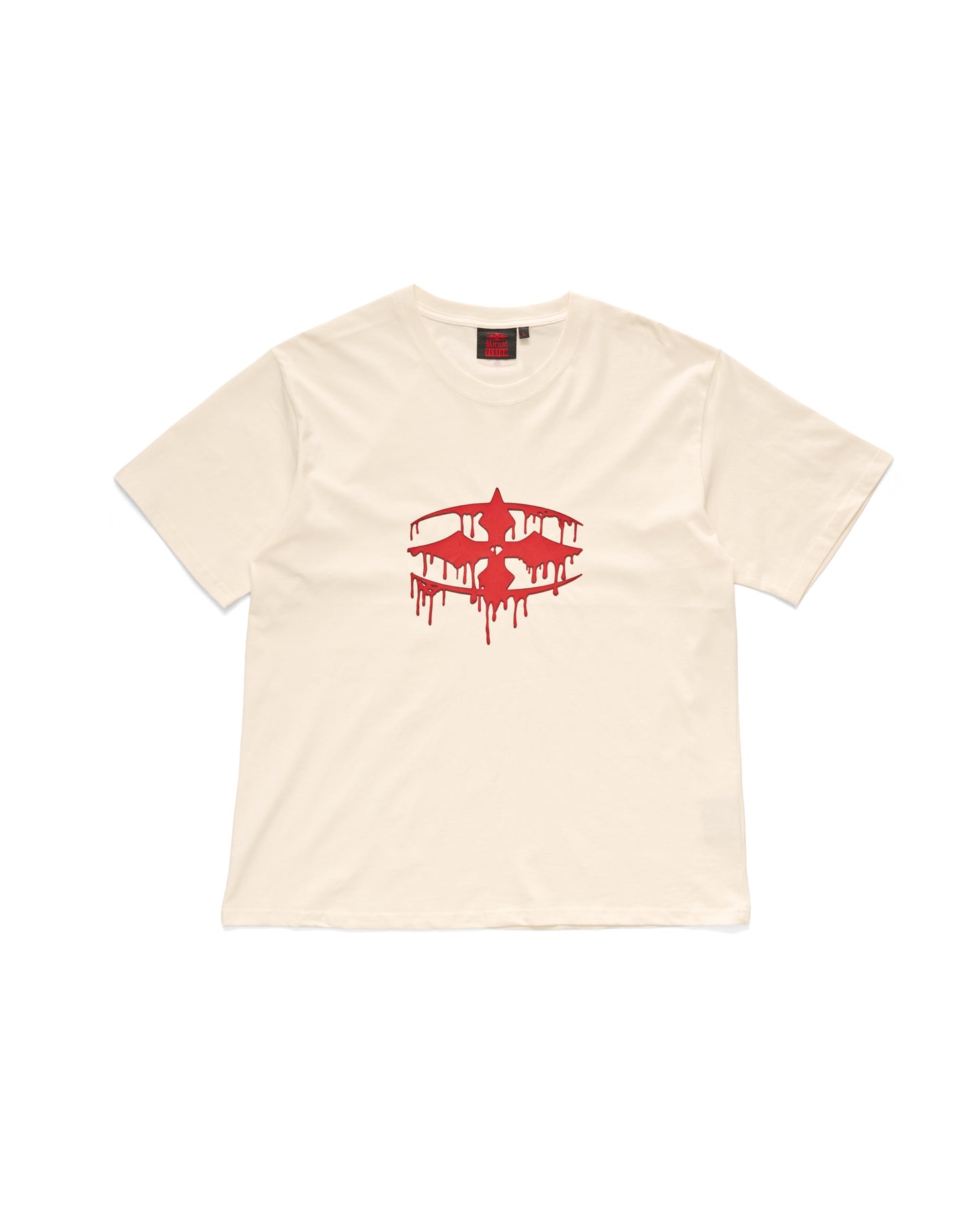 BLOOD DRIP TEE - VINTAGE WHITE