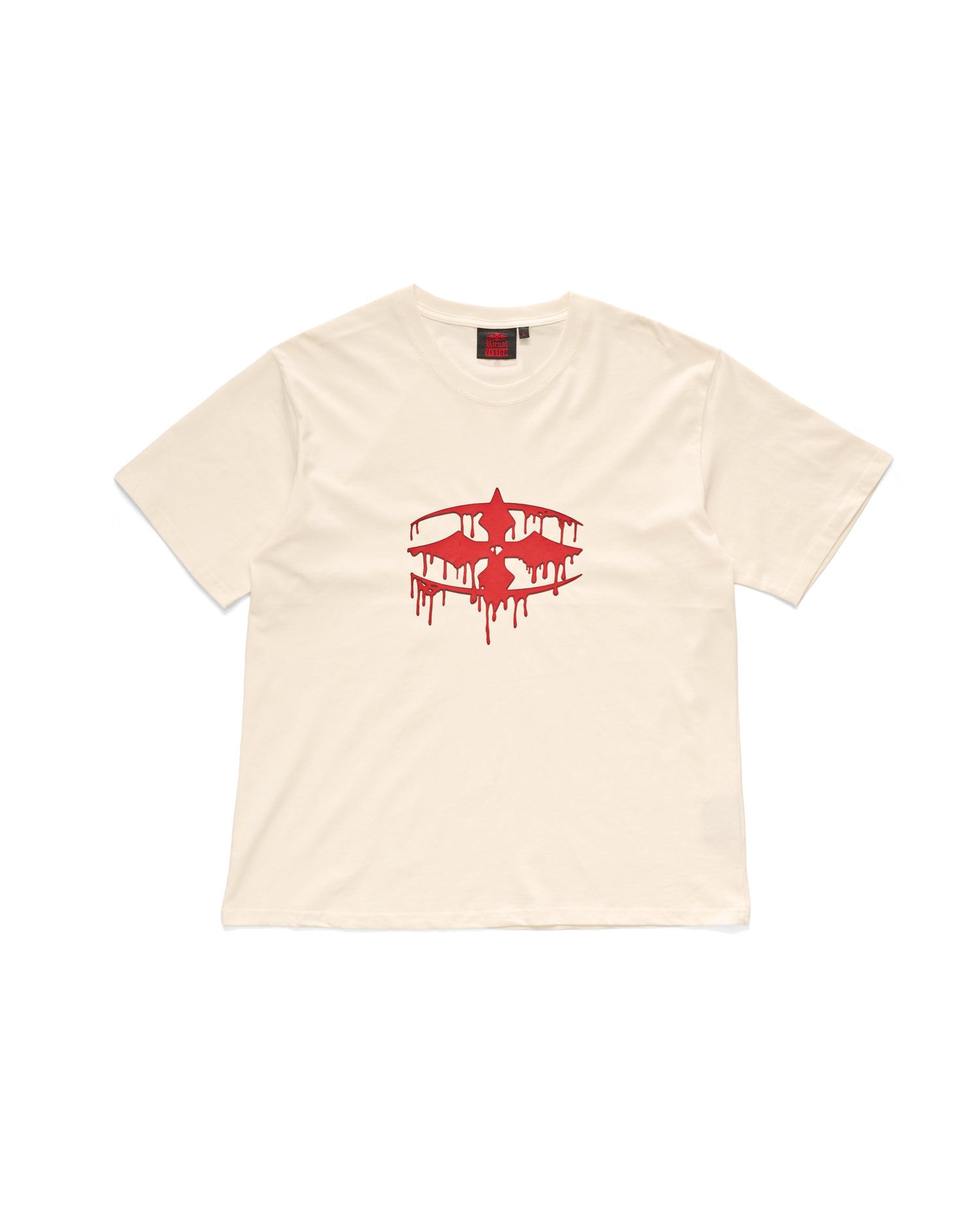 BLOOD DRIP TEE - VINTAGE WHITE