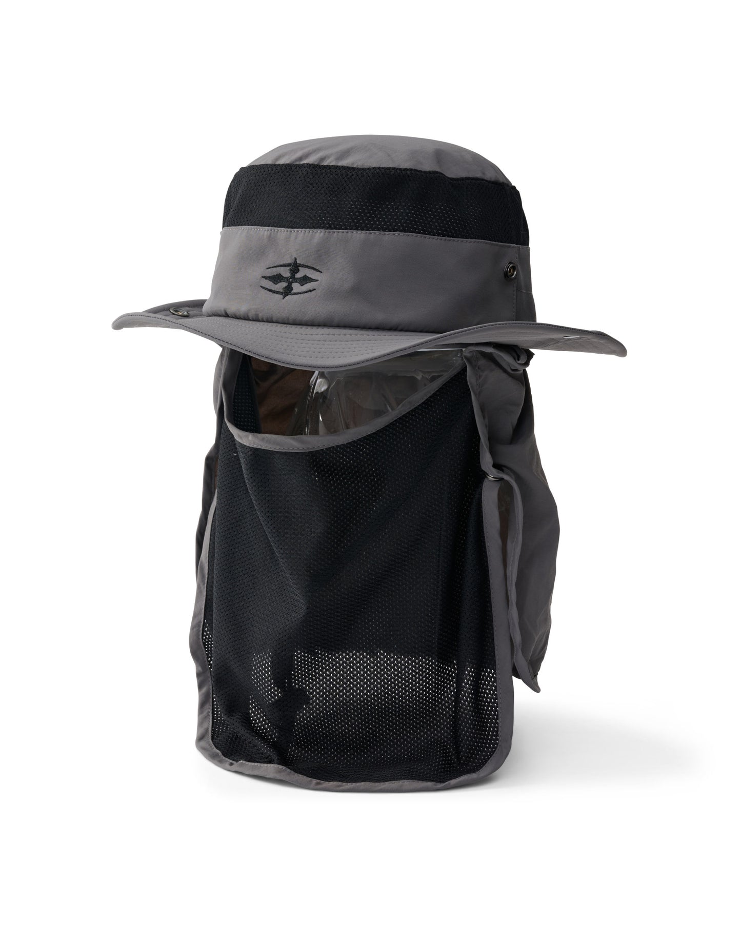 SYMBOL WIDE-BRIM CONVERTIBLE HAT - GREY STEALTH